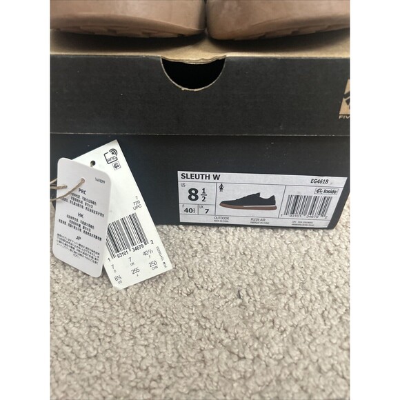 ADIDAS FIVE TEN SLEUTH DLX MOUNTAIN BIKE SHOES BLACK SUEDE SNEAKERS Women 8.5 - Picture 2 of 12